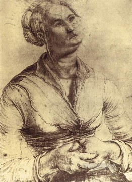 マティアス・グリューネヴァルト Painting - ルネサンスを見上げる女性 マティアス・グリューネヴァルト